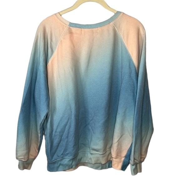 Wildfox Sommers Grottos Watercolor Blend Sweatshirt Size L - Picture 5 of 8